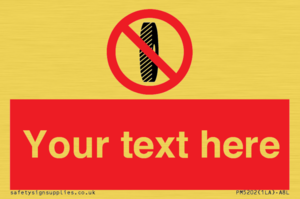 Custom Do Not Change Grinding Wheel Sign